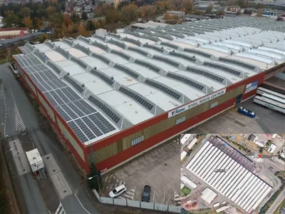 Raysol מתחילה מערכת PV גג 500kw בצ'כיה